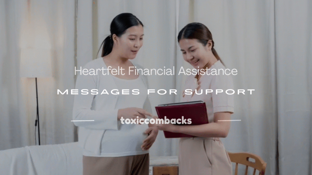 financial assistance message