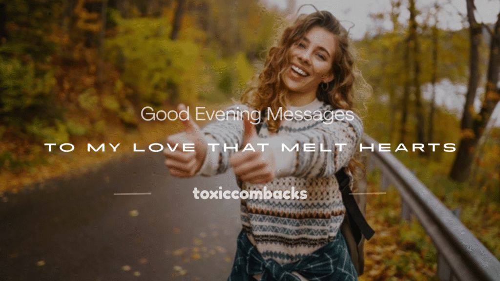 good evening messages to my love