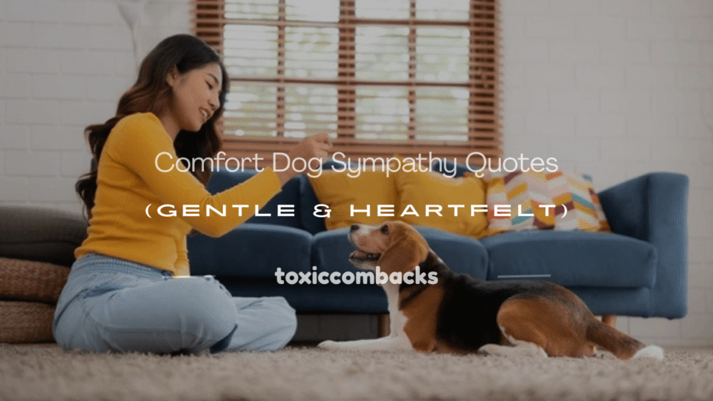 comfort dog sympathy quotes
